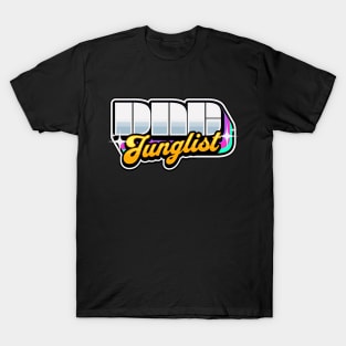 DNB - Junglist Y2K Rainbow Drop Shadow T-Shirt